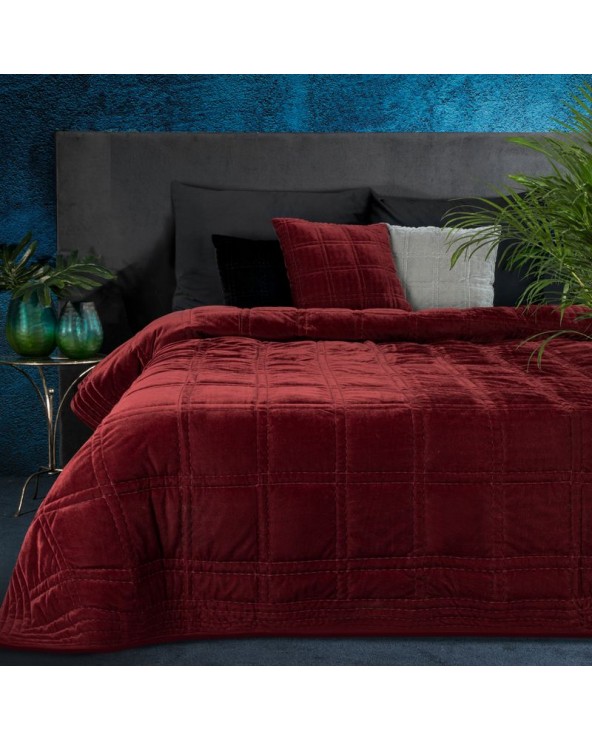 Narzuta velvet 220x240 Kristin 2 ceglana