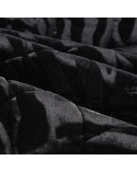 Narzuta velvet 230x260 Kristin 3 czarna