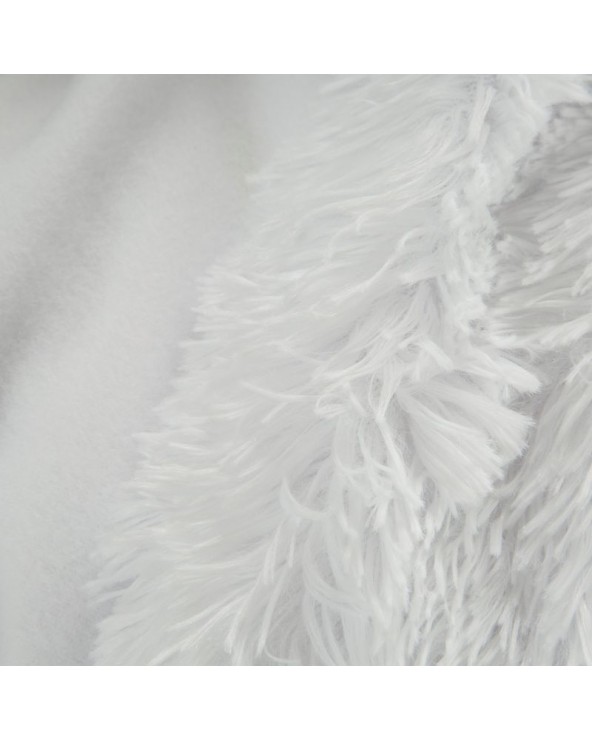 Koc futrzany narzuta 170x210 Lettie biała