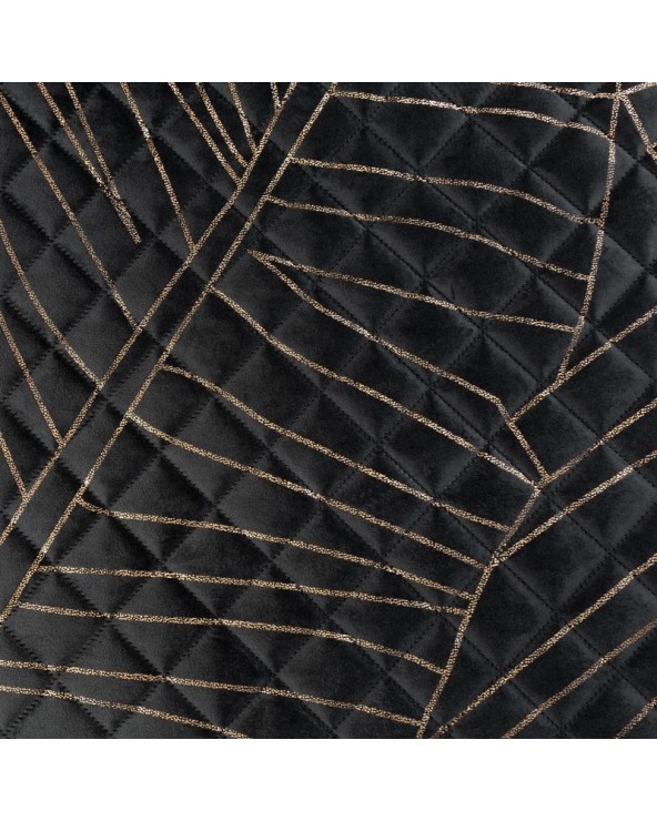 Narzuta velvet 220x240 Luna 1 czarna/złota