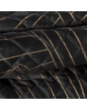 Narzuta velvet 220x240 Luna 1 czarna/złota