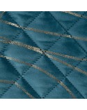 Narzuta velvet 170x210 Luna 2 turkusowa/złota