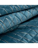 Narzuta velvet 220x240 Luna 2 turkusowa/złota