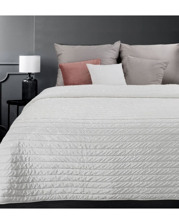 Narzuta velvet 170x210 Luna biała