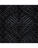 Narzuta velvet 220x240 Luna czarna