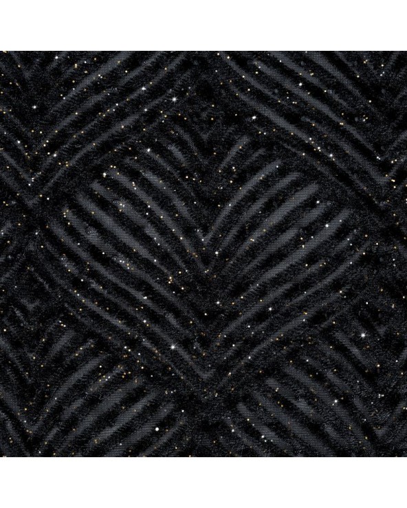 Narzuta velvet 220x240 Luna czarna