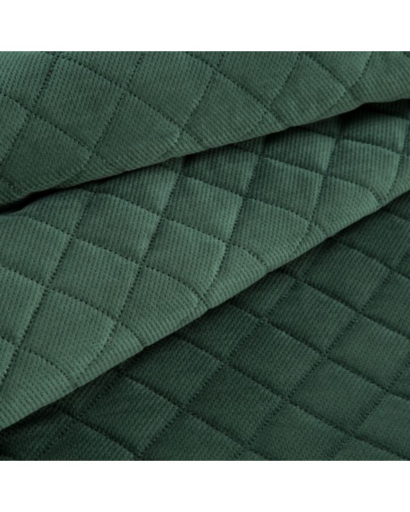 Narzuta velvet 220x240 Milo ciemnozielona