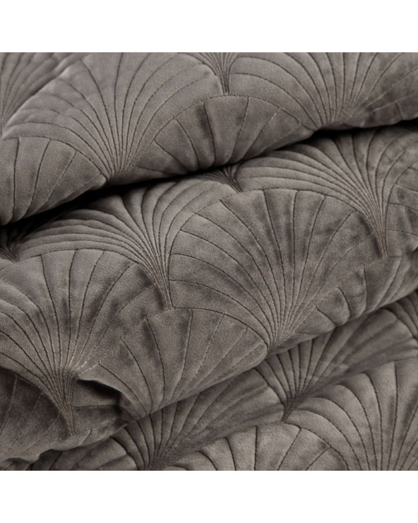 Narzuta velvet 220x240 Ria 2 ciemnobeżowa