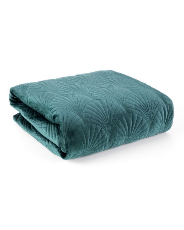 Narzuta velvet 220x240 Ria 2 ciemnoturkusowa