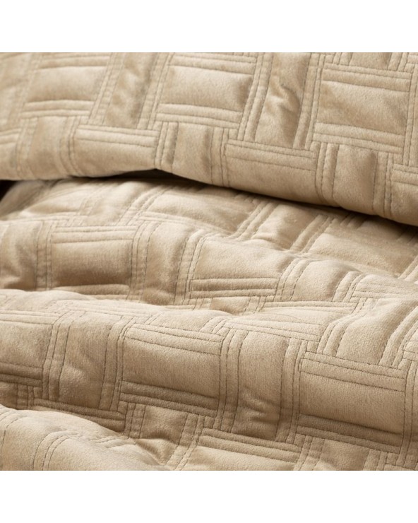 Narzuta velvet 170x210 Ria 3 beżowa