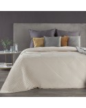 Narzuta velvet 230x260 Sofia 2 kremowa