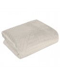 Narzuta velvet 230x260 Sofia 2 kremowa