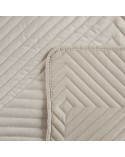 Narzuta velvet 230x260 Sofia 2 kremowa