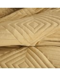 Narzuta velvet 200x220 Sofia 2 miodowa