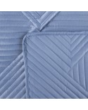 Narzuta velvet 200x220 Sofia 2 niebieska