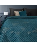 Narzuta velvet 220x240 Stela 1 ciemnoturkusowa