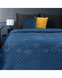 Narzuta velvet 220x240 Stela 1 granatowa