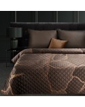 Narzuta velvet 170x210 Alisma 1 brązowa