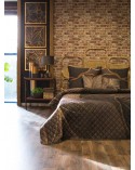 Narzuta velvet 170x210 Alisma 1 brązowa