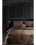 Narzuta velvet 220x240 Alisma 1 brązowa