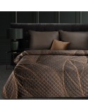 Narzuta velvet 220x240 Alisma 2 brązowa