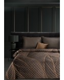 Narzuta velvet 220x240 Alisma 2 brązowa