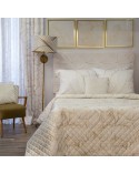 Narzuta velvet 170x210 Blanca 1 biała/złota