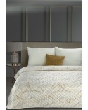 Narzuta velvet 220x240 Blanca 1 biała/złota