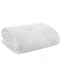 Narzuta velvet 220x240 Blanca 2 biała/złota