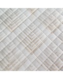 Narzuta velvet 220x240 Blanca 2 biała/złota