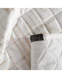 Narzuta velvet 220x240 Blanca 2 biała/złota