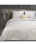 Narzuta velvet 230x260 Blanca 3 biała/złota