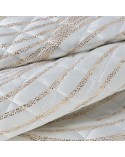 Narzuta velvet 230x260 Blanca 3 biała/złota