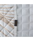 Narzuta velvet 230x260 Blanca 3 biała/złota