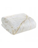 Narzuta velvet 220x240 Blanca 4 biała/złota