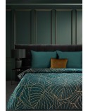 Narzuta velvet 220x240 Lili 2 turkusowa/beżowa