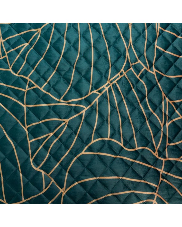 Narzuta velvet 220x240 Lili 2 turkusowa/beżowa