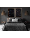 Narzuta velvet 260x280 Lili 4 czarna