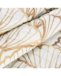 Narzuta velvet 170x210 Luna 3 biała/złota