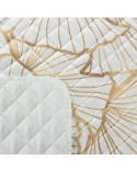 Narzuta velvet 170x210 Luna 3 biała/złota