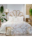 Narzuta velvet 170x210 Luna 3 biała/złota