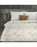 Narzuta velvet 220x240 Luna 3 biała/złota