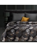 Narzuta velvet 170x210 Musa 2 czarna/złota