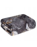 Narzuta velvet 170x210 Musa 2 czarna/złota