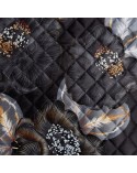 Narzuta velvet 170x210 Musa 2 czarna/złota