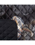 Narzuta velvet 170x210 Musa 2 czarna/złota