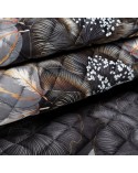Narzuta velvet 220x240 Musa 2 czarna/złota