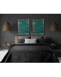 Narzuta velvet 220x240 Salvia 7 czarna