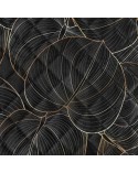 Narzuta velvet 170x210 Victoria 1 czarna/złota