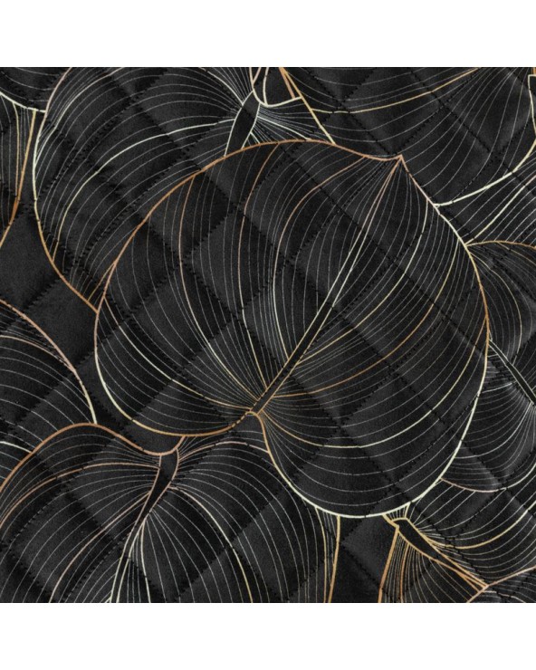 Narzuta velvet 220x240 Victoria 1 czarna/złota